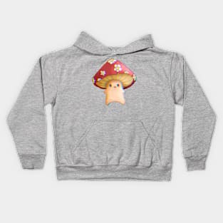 Trippy cute mushroom Kids Hoodie